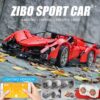 Mould King 13079 1:8 Scale Lamb Veneno Super Car - 2535 PCS - Image 9